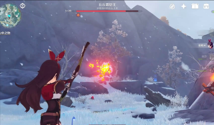 原神怎么带火把上雪山
