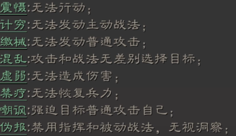 三国志战略版控制具体是指什么