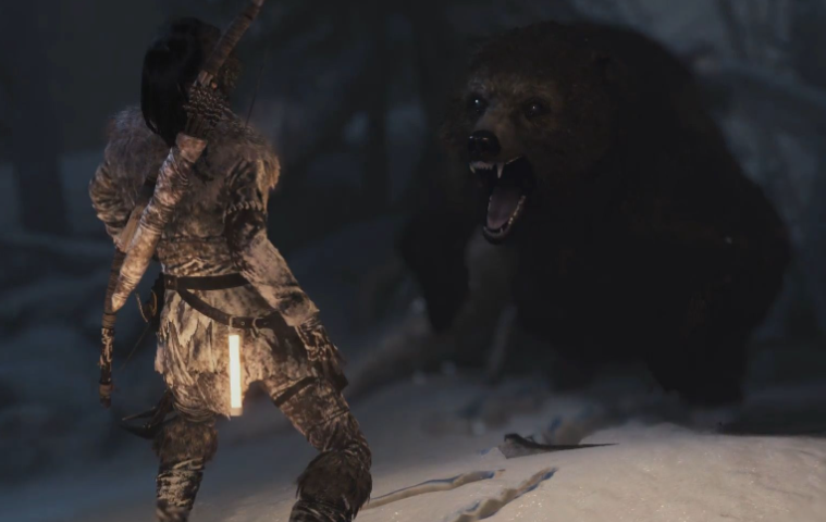 古墓丽影崛起里面的熊怎么过