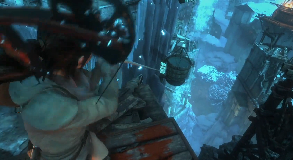 古墓丽影怎么击碎冰块