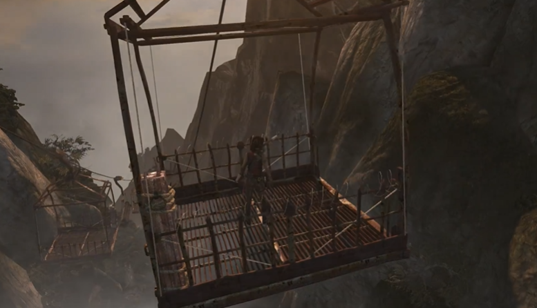 古墓丽影9缆车那关怎么过