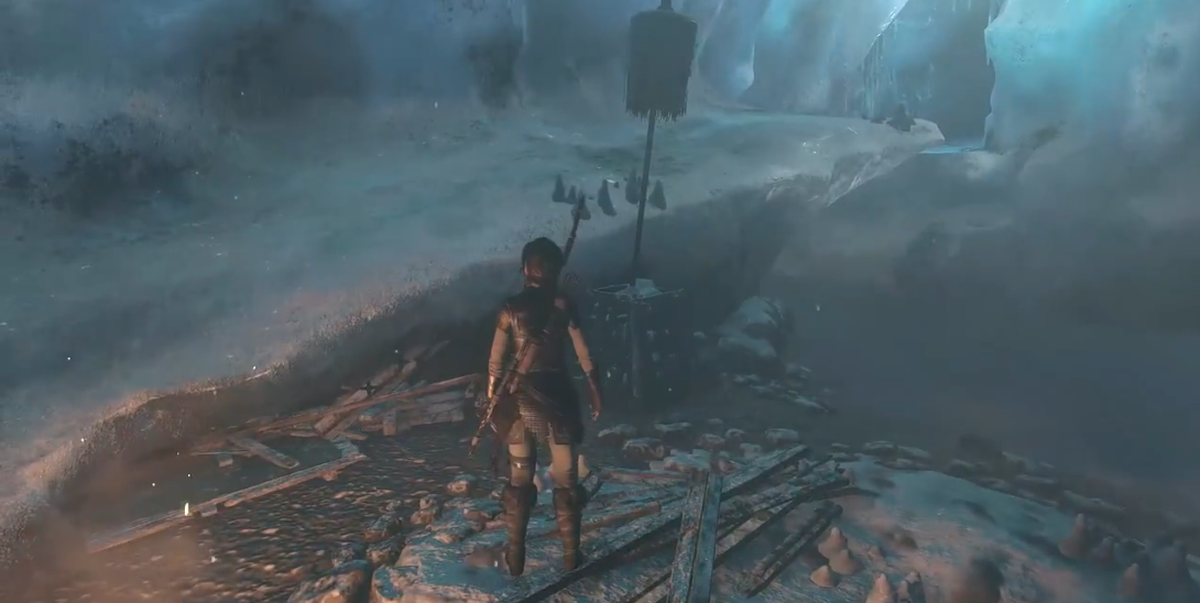 古墓丽影崛起冰河山洞怎么过