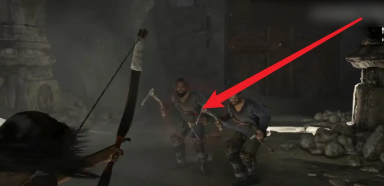 古墓丽影10三箭射击怎么锁定